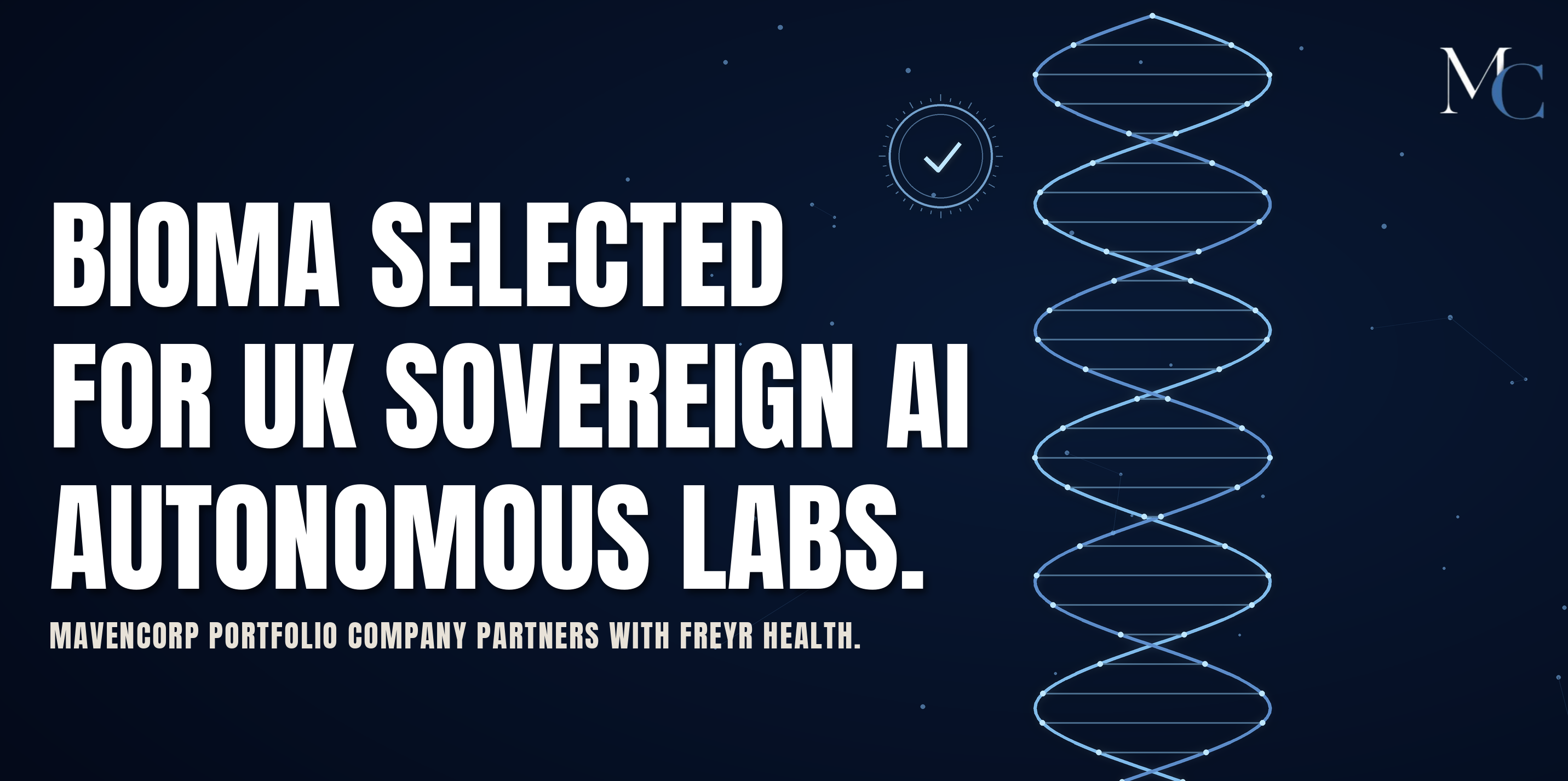 Bioma Selected for UK Government's Sovereign AI Autonomous Labs Programme